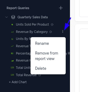 Add Chart to Report Builder