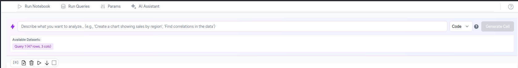 AI Notebook Assistant Interface