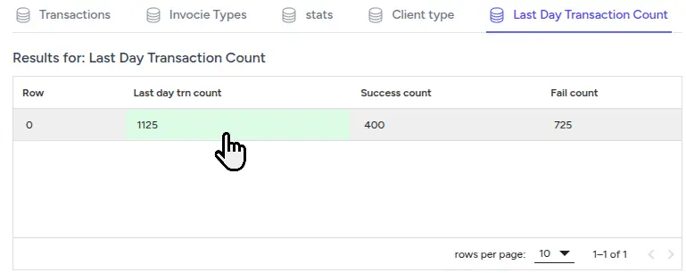 Query Tab Interface