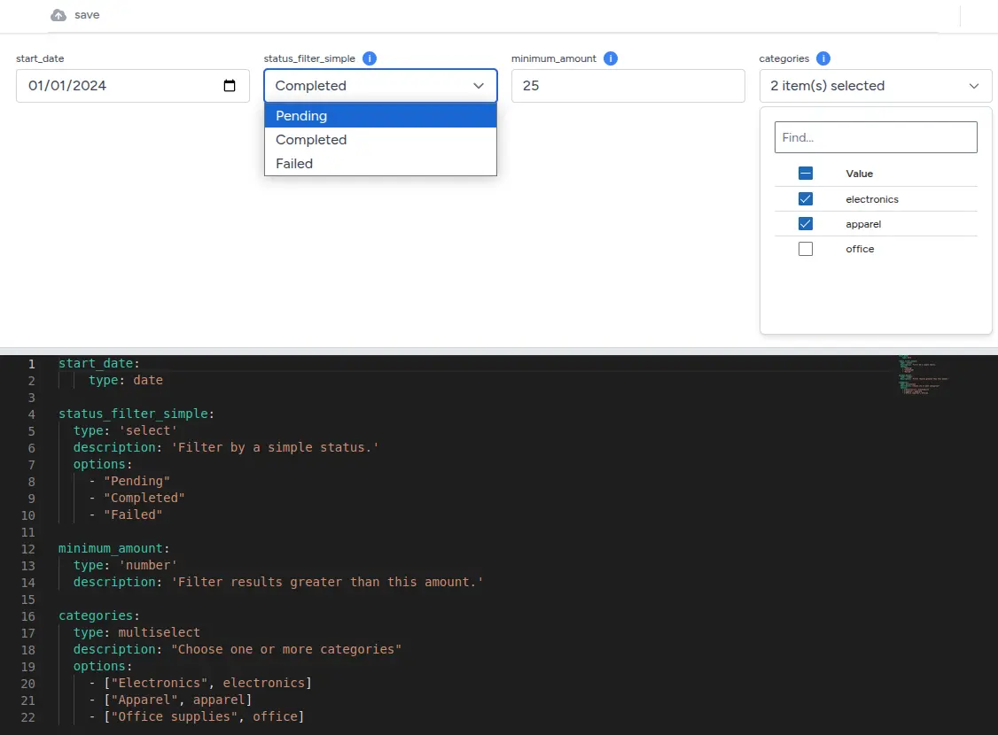 Overall UI Overview